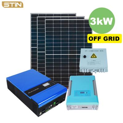 3kw off grid solar system package with 120V output